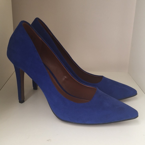 Christian Siriano Shoes - Christian Siriano blue heels Size 9.5